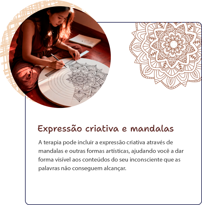 Expressão criativa e mandalas